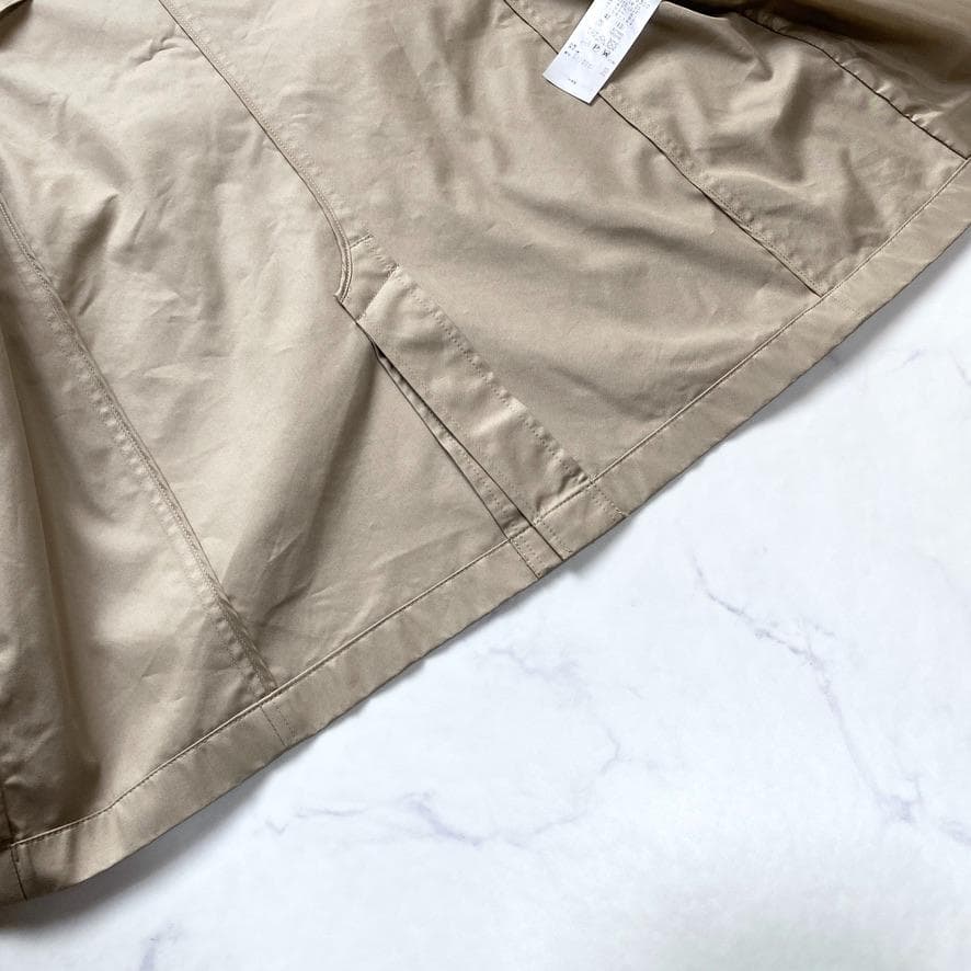 美品✨23区 24ss トレンチコート ベージュ 42 大きいサイズ ショート丈