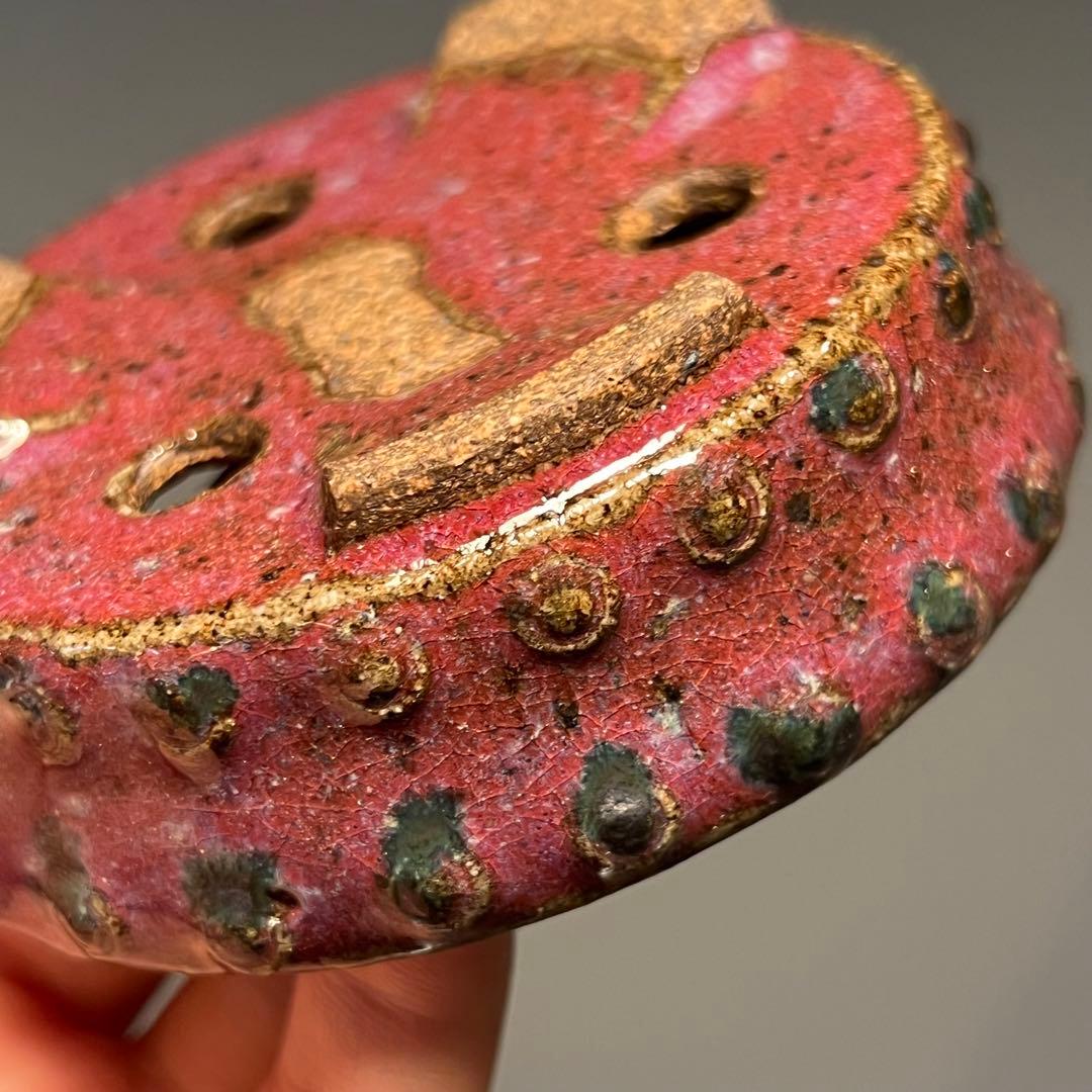 811.秋直 鼓釘丸鉢 盆栽鉢 盆栽鉢 9.3*3.2cm