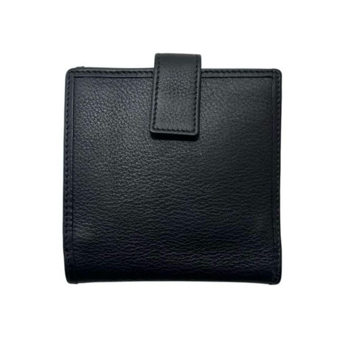 ロエベ　LOEWE アナグラム　wホック　ケース　カードケース　財布　黒