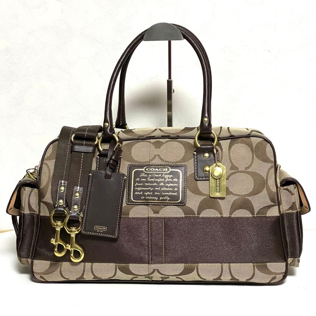 ✨極美品✨COACH 2wayボストンバック F10392 大容量 旅行 出張