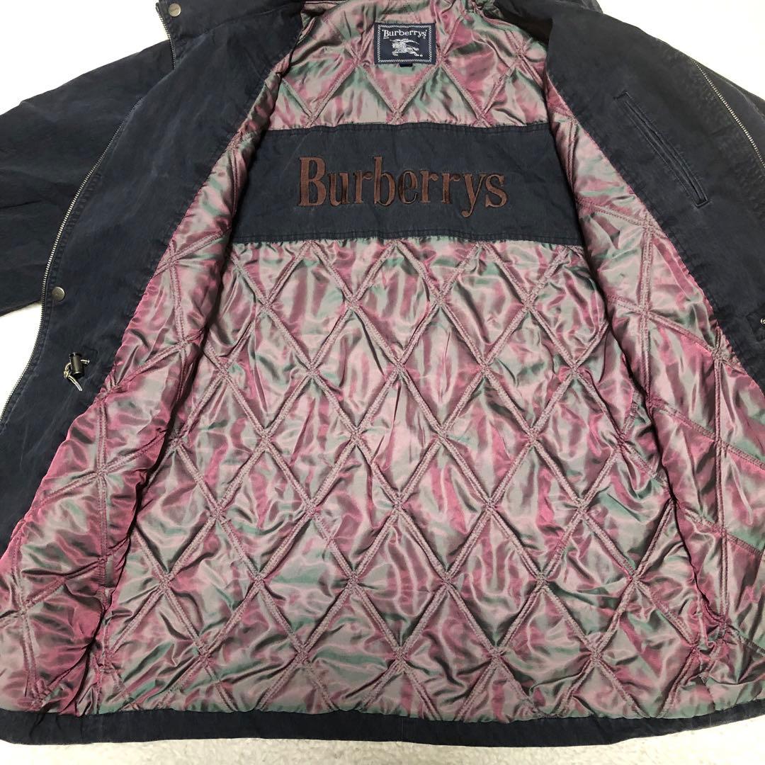 Burberrys カバーオール　刺繍ロゴ　フード収納　キルティング　LY