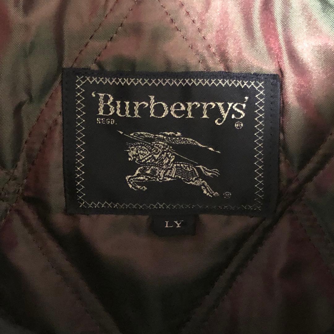 Burberrys カバーオール　刺繍ロゴ　フード収納　キルティング　LY