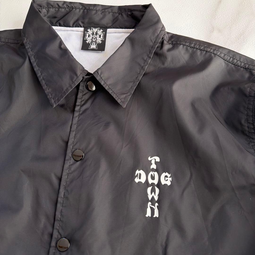 極美品 DOG TOWN コーチジャケット ブルゾン ロゴ 黒