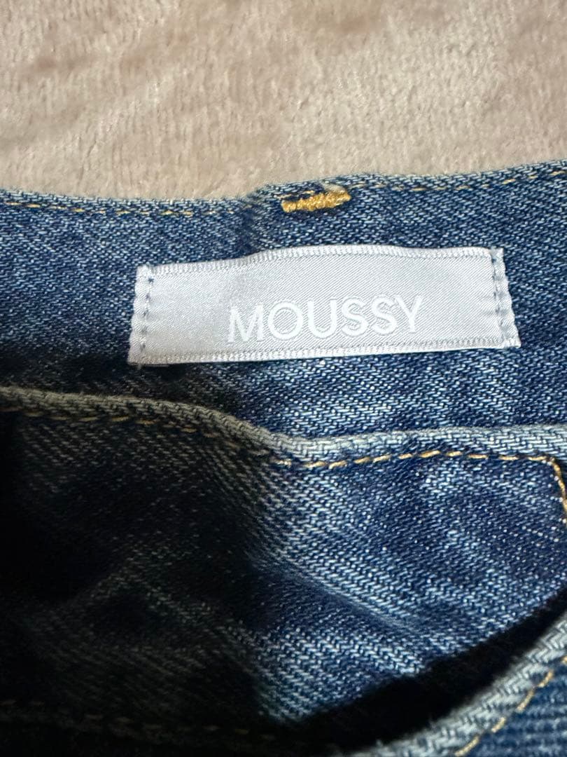 MOUSSY CROSS WAIST WIDE ストレート サイズ2