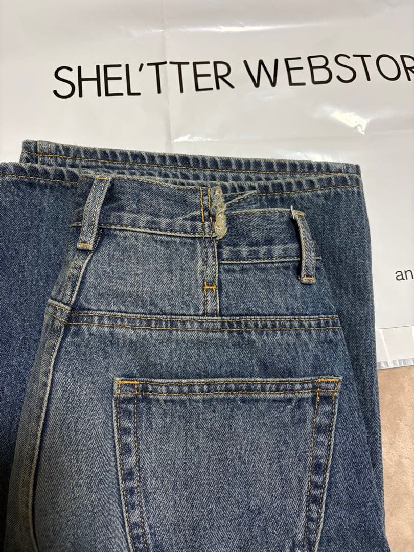 MOUSSY CROSS WAIST WIDE ストレート サイズ2