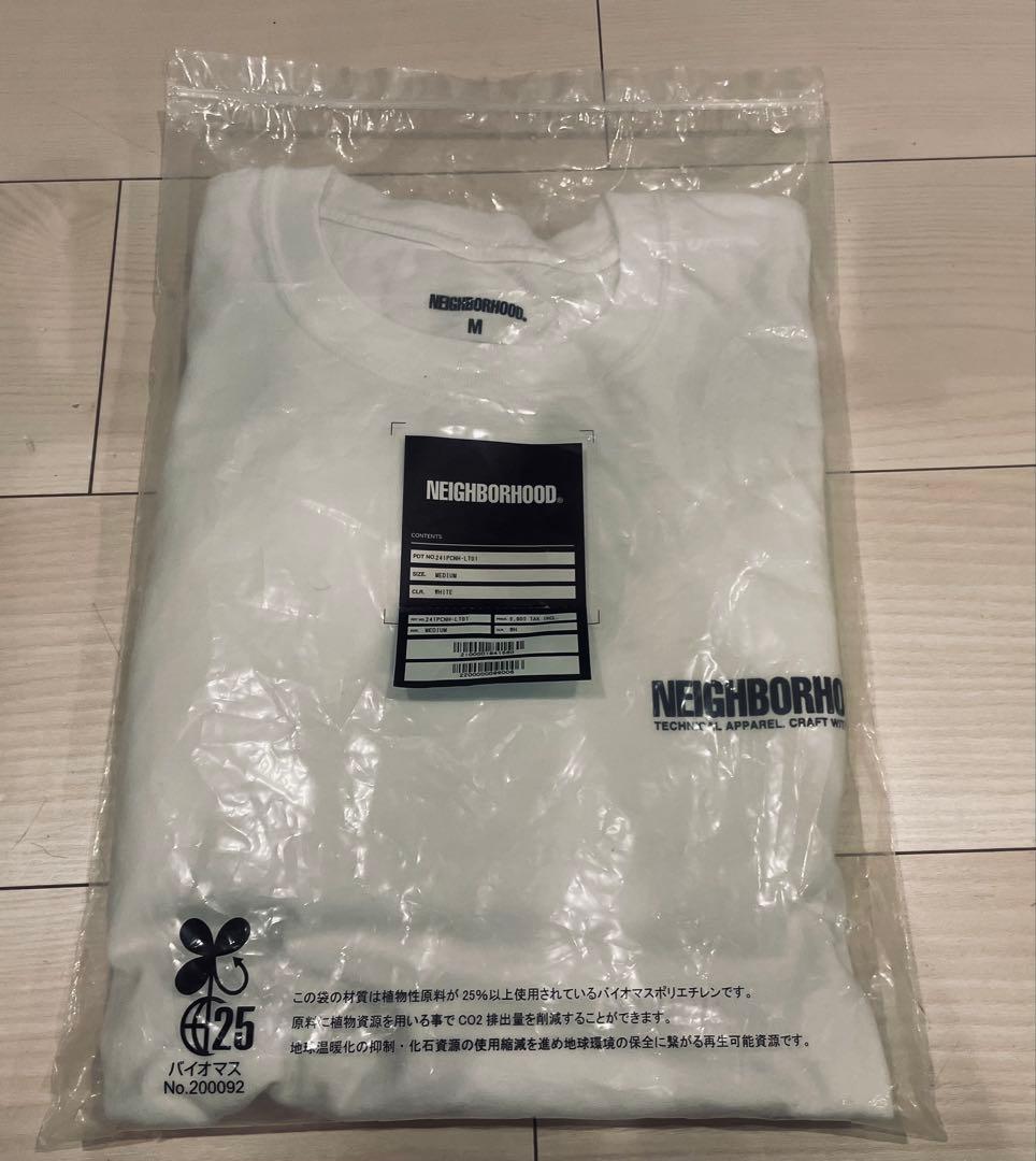 NEIGHBORHOOD ロングスリーブ Tシャツ M ホワイト　ほぼ新品