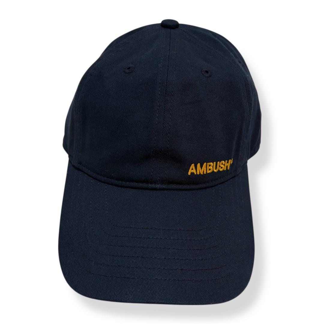 美品【AMBUSH アンブッシュ】LOGO CAP ネイビー