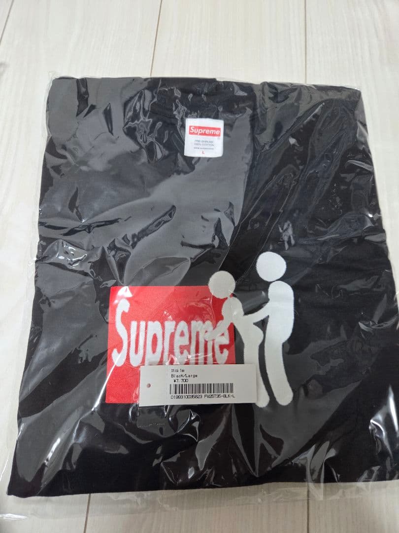 Supreme Stick Tee Black L 新品