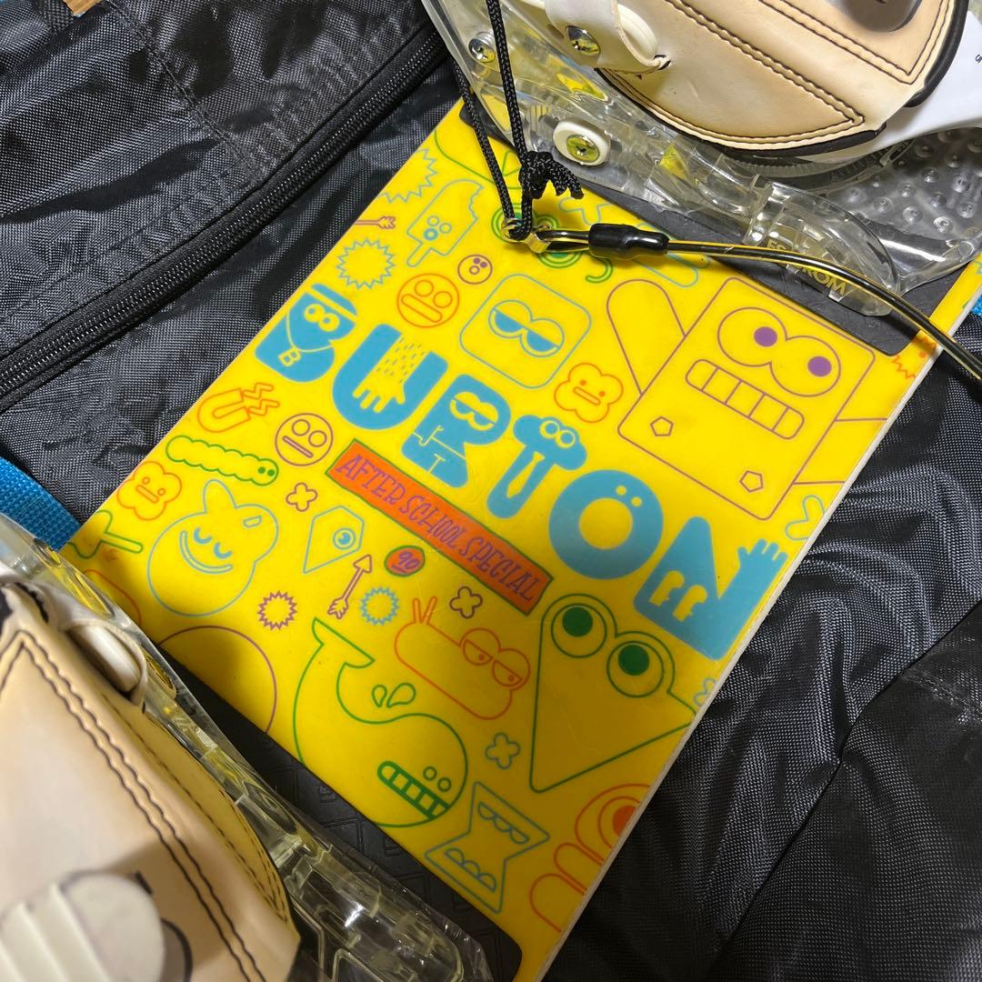 BURTON スノーボード イエロー バッグ付き　子供キッズ　90cm