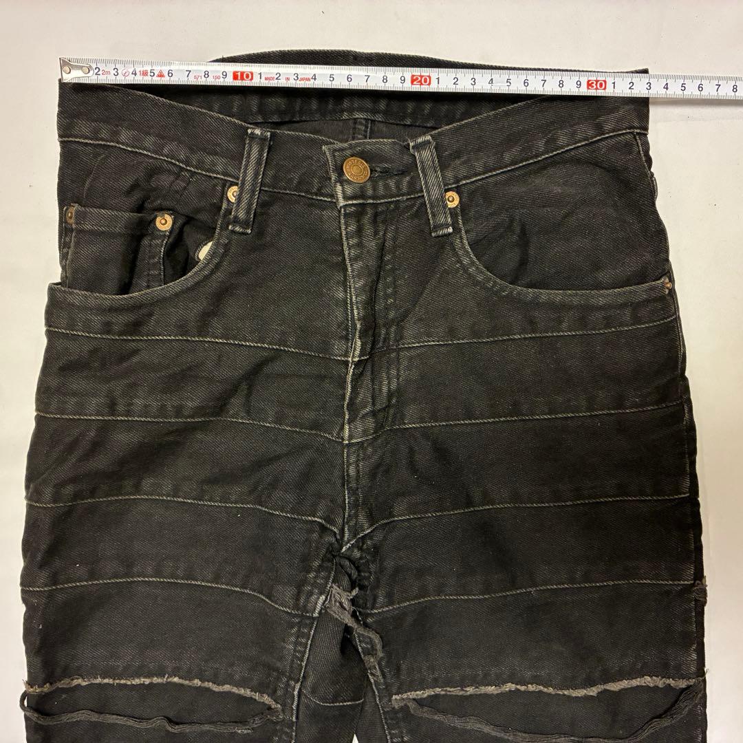 HYSTERIC GLAMOUR ウミヘビ ツギハギ フレア デニム ブラック