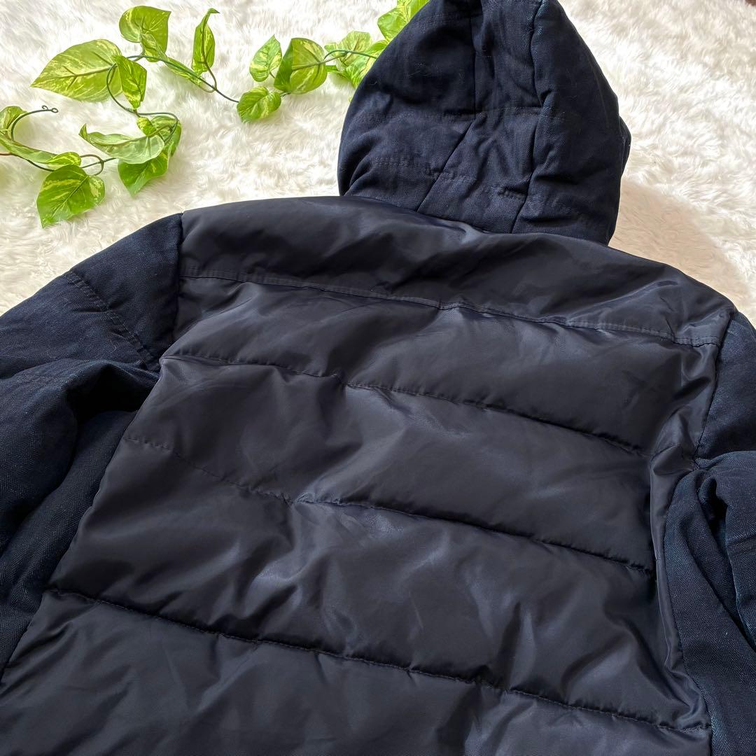 XL✨ZARA MAN DENIM　デニム切替　ミリタリージャケット