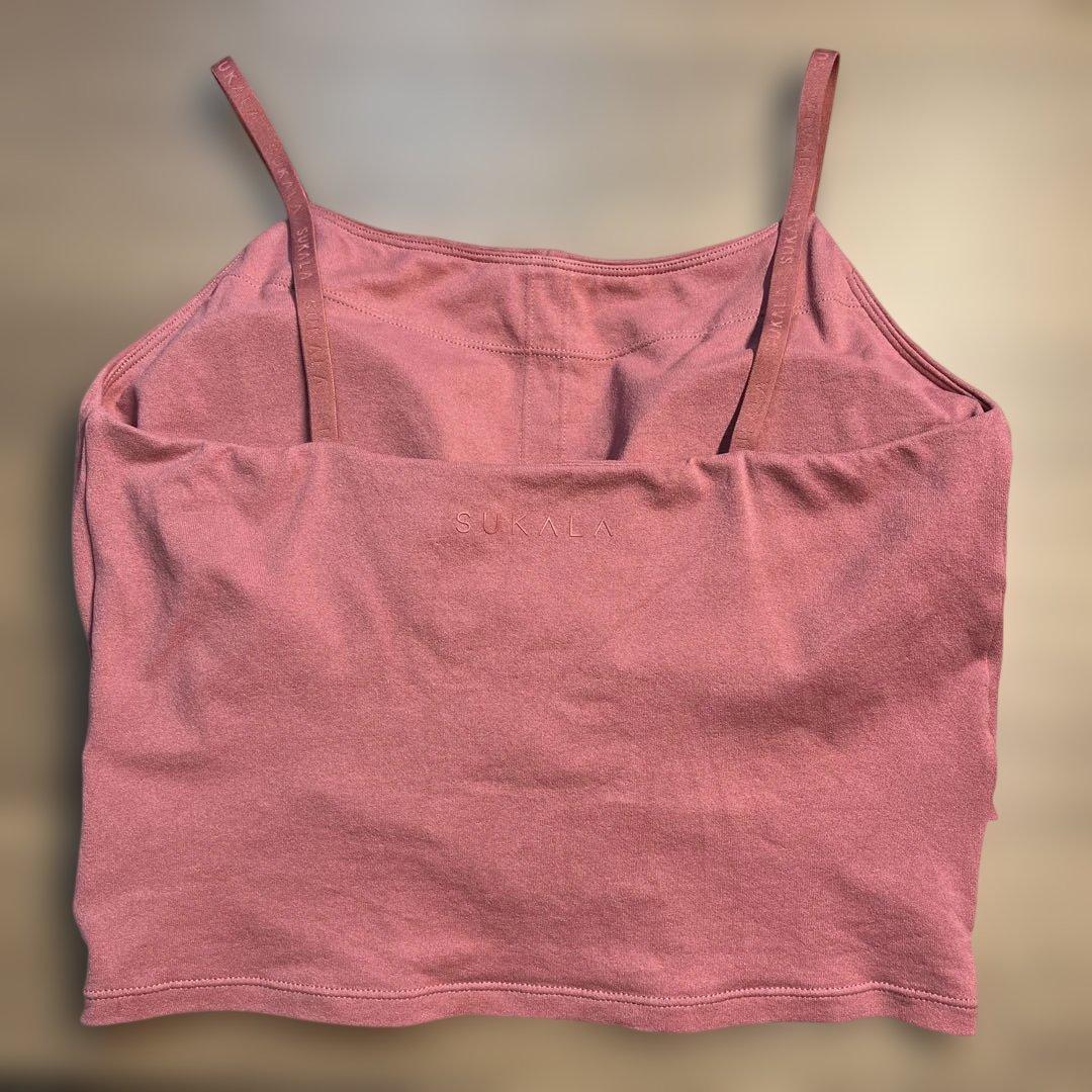 Lサイズ美品♡【SUKALA】WAGAMIツイストブラトップ♡ピンクLAVA