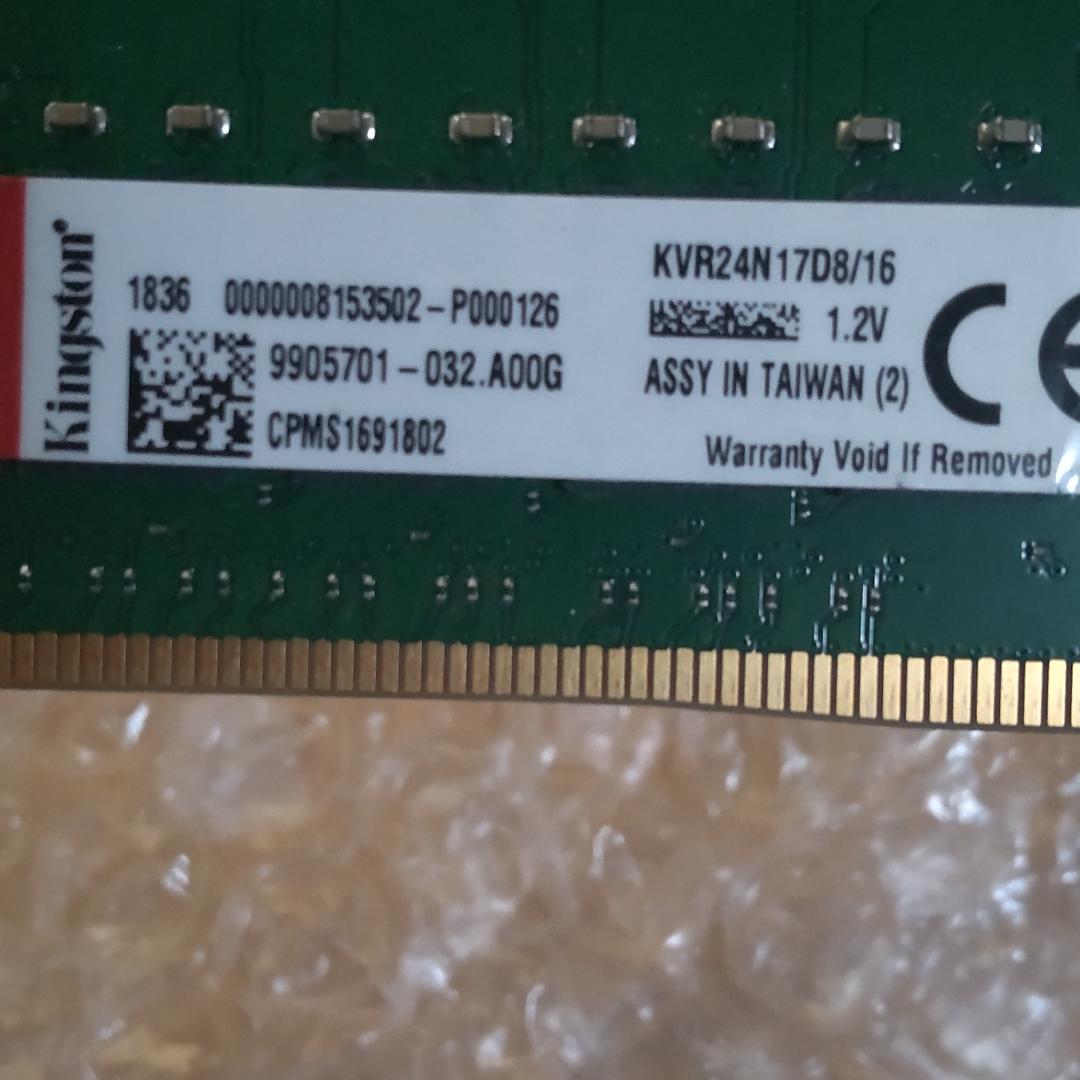 Kingston デスクトップ用 DDR4メモリ 16GB×2枚=計32GB