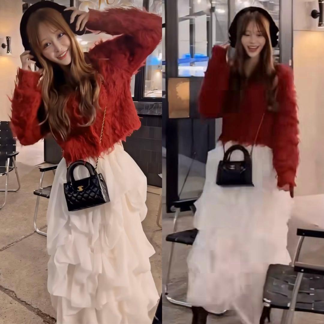 the toe Iris Tulle Skirt Hikaru着用　バレンタイン