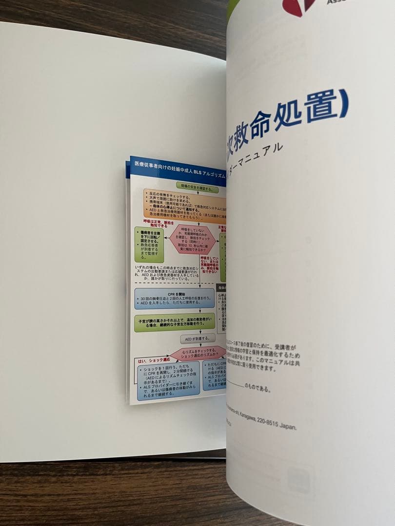 BLS 一次救命処置　プロバイダーマニュアル2020