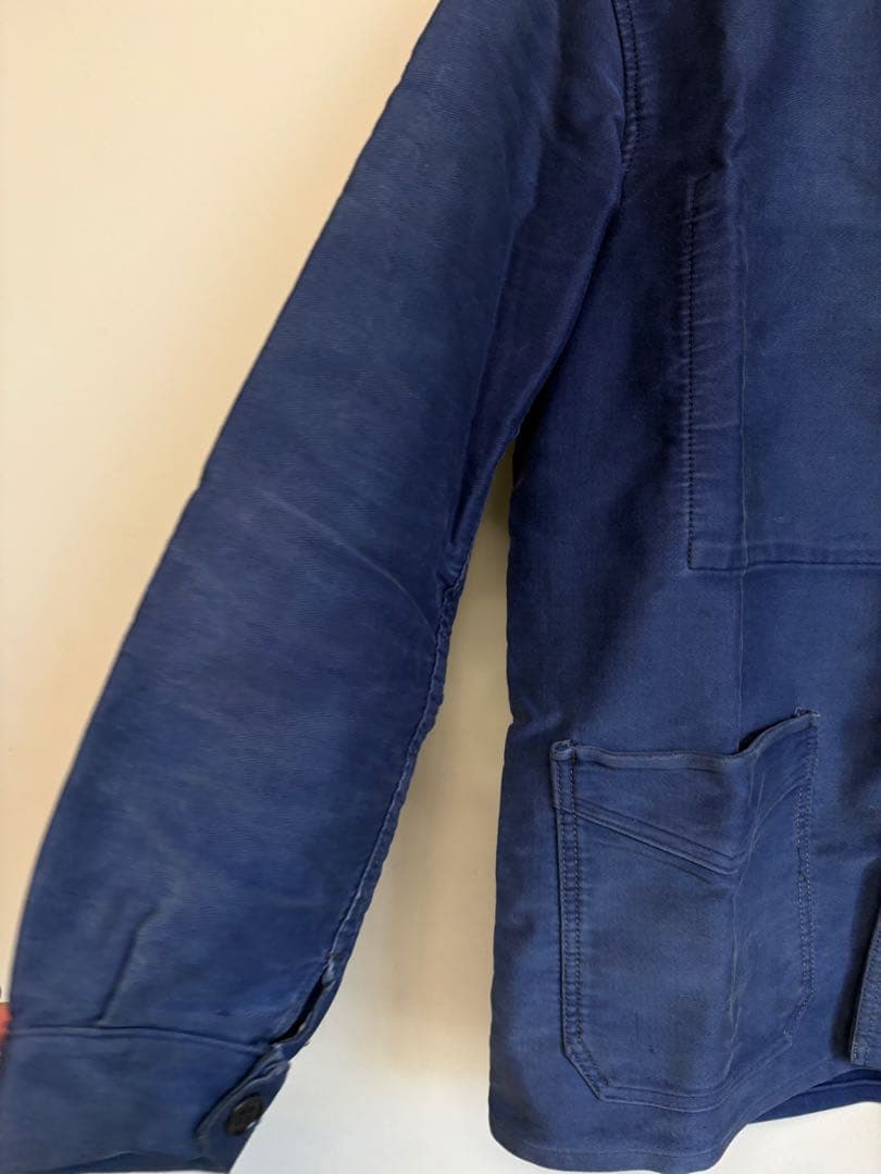 40s ブルーモールスキン　blue moleskin vintage