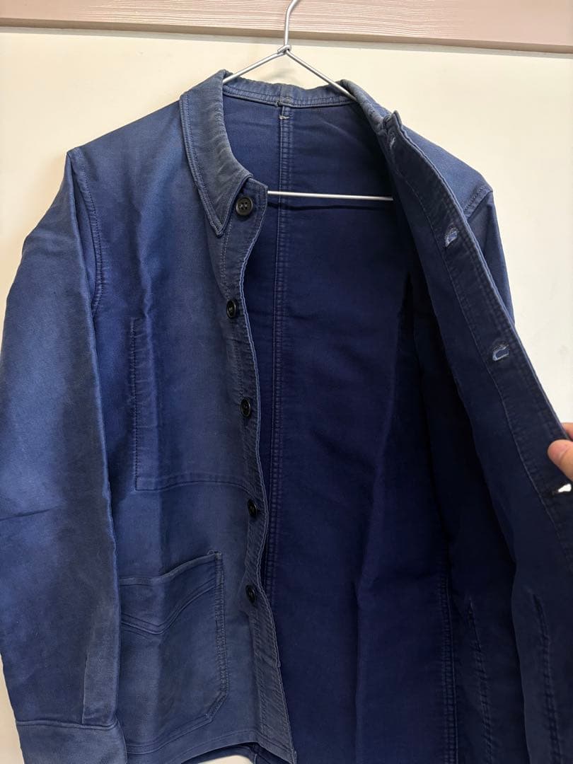 40s ブルーモールスキン　blue moleskin vintage