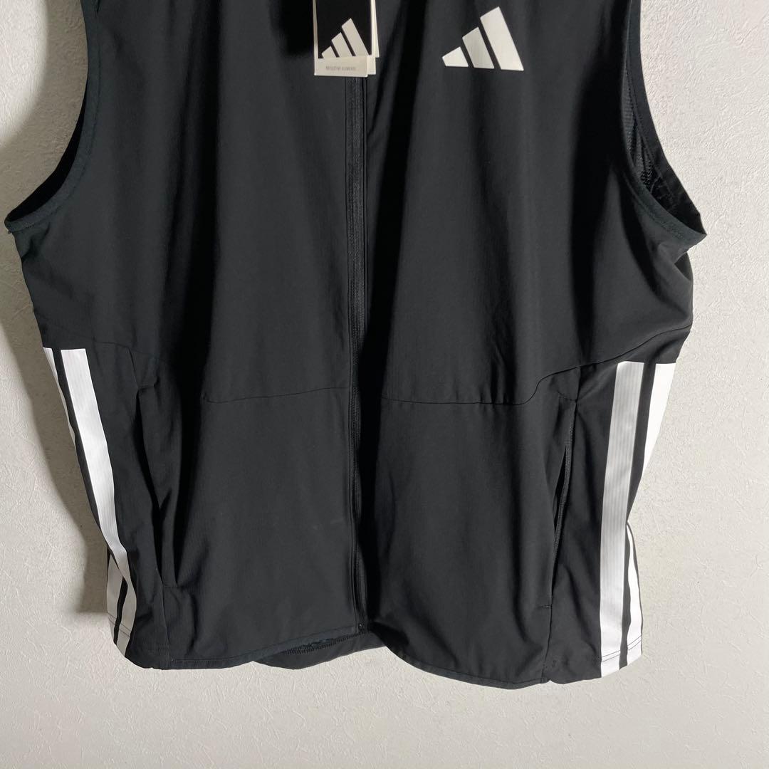 【新品•2025年製 】アディダス アディゼロ ベスト 黒 2XL ランニング