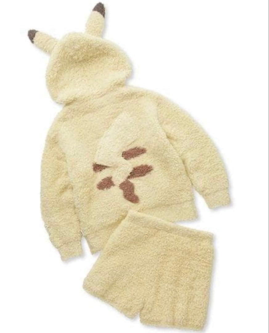 【新品未使用】ジェラートピケ×ポケモンスリープ ピカチュウパーカ&ショートパンツ