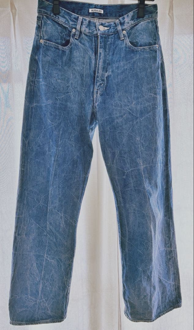 パンツ AURALEE Selvedge Faded Light Denim