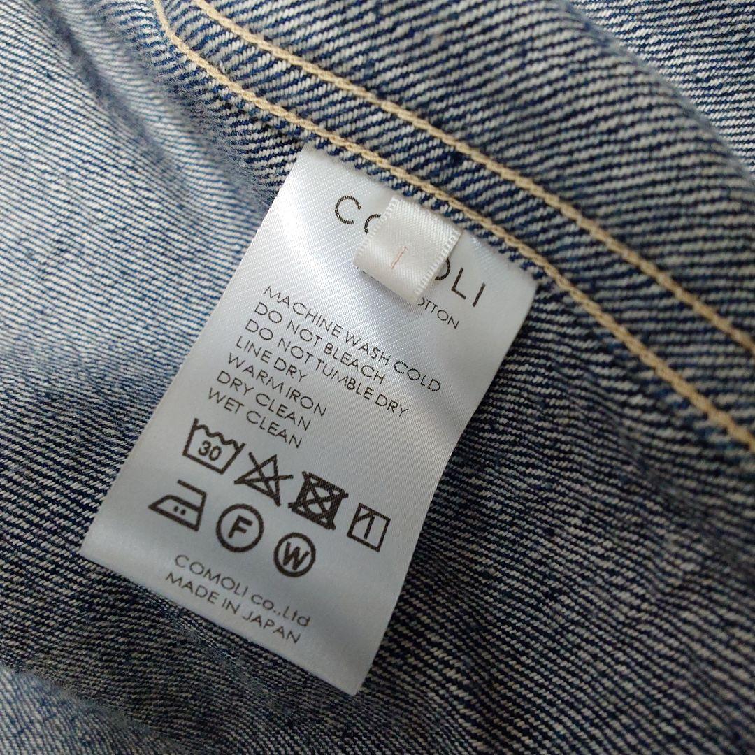 COMOLI 21SS　デニムワークジャケット カバーオール 1 ネイビー