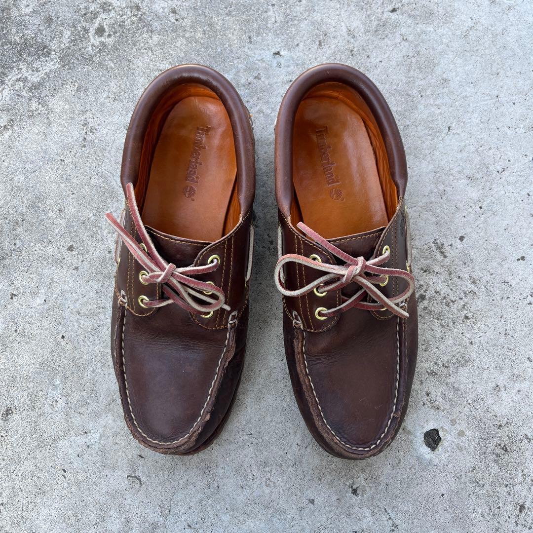 timberland three eye 27cm ブラウン バーガンディ