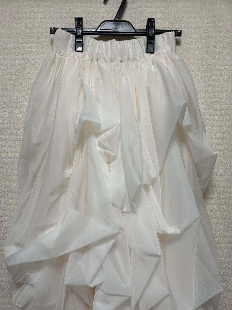 thetoe Iris Tulle Skirt White Mサイズ
