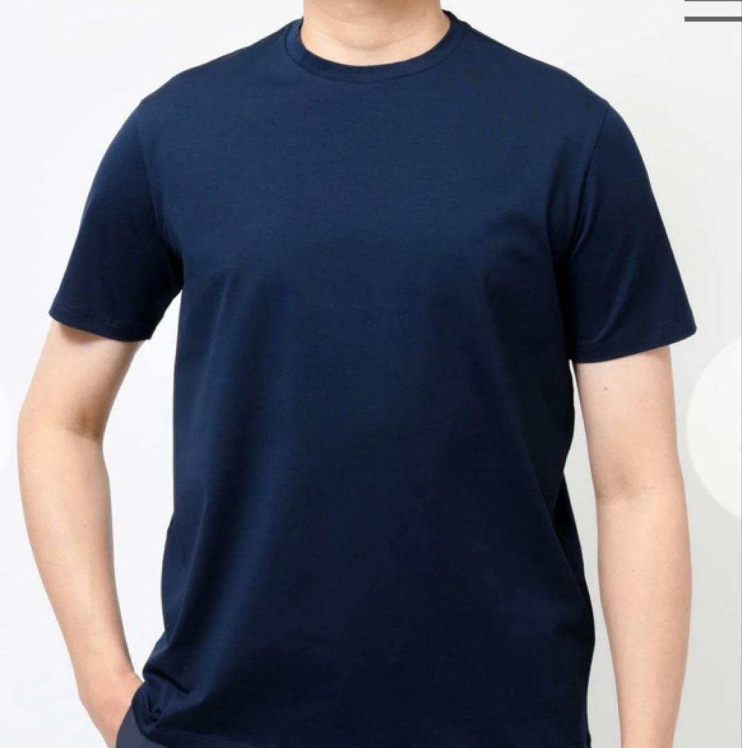 【新品】HERNOストレッチコットンジャージS/Sクルーネックカットソー