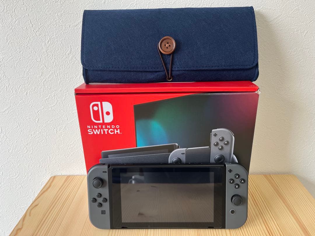Nintendo Switch 本体 グレー ケース付き