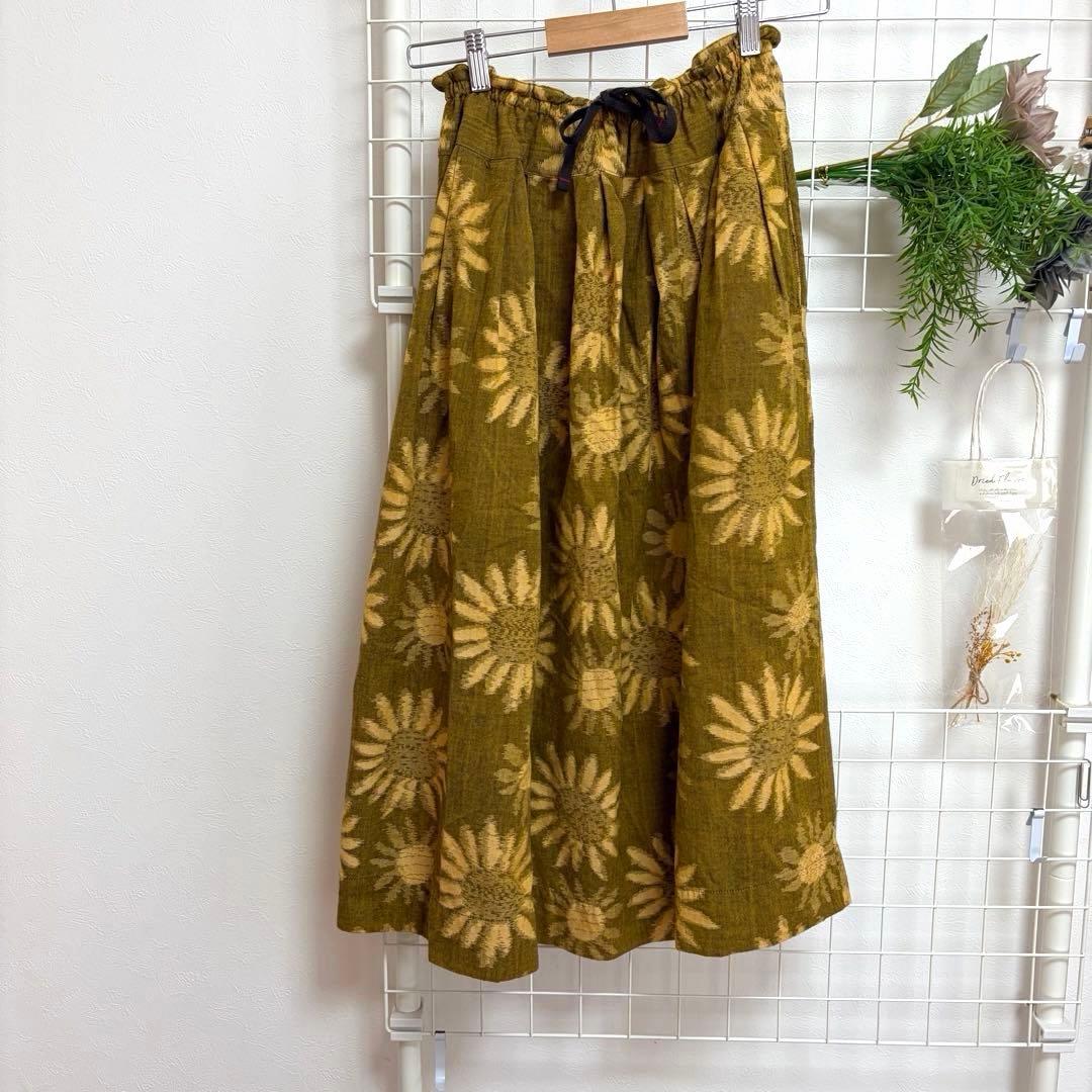 TIGRE BROCANTE 花柄　フラワープリント　フレアスカート