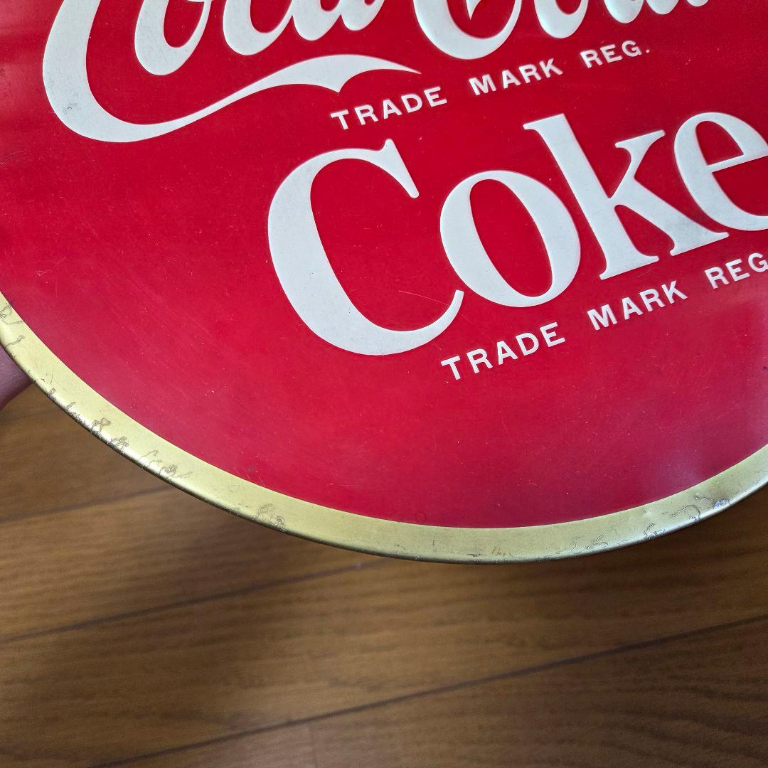 Coca-Cola プレート 丸型看板 赤 昭和レトロ ヴィンテージ