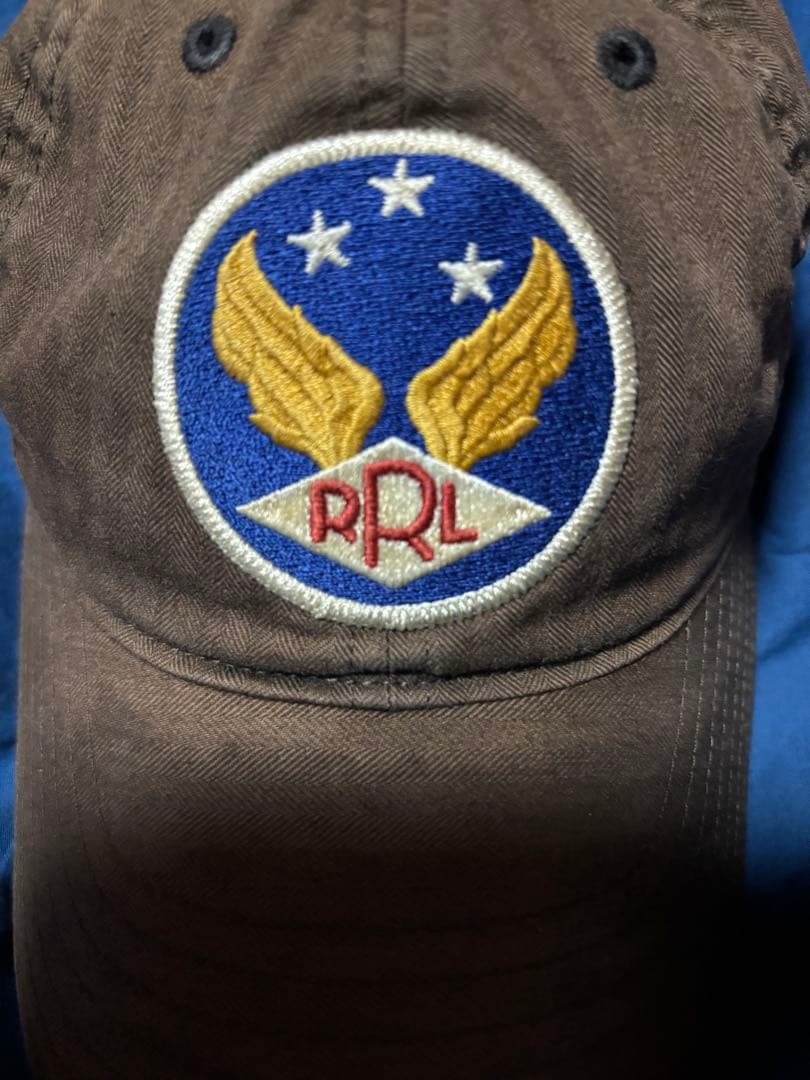 RRL ブラウン ベースボールキャップ