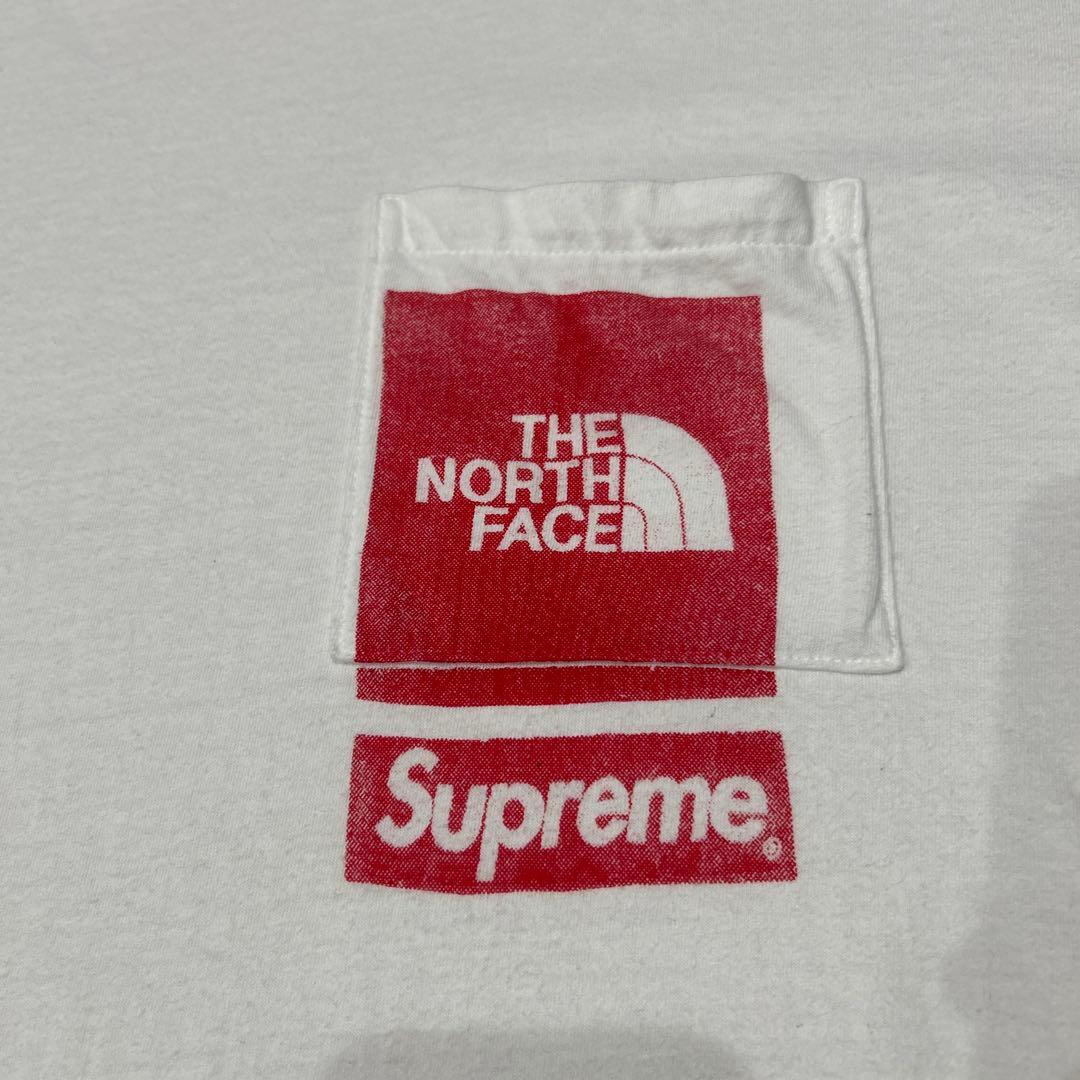 The North Face x Supreme Tシャツ XL ホワイト