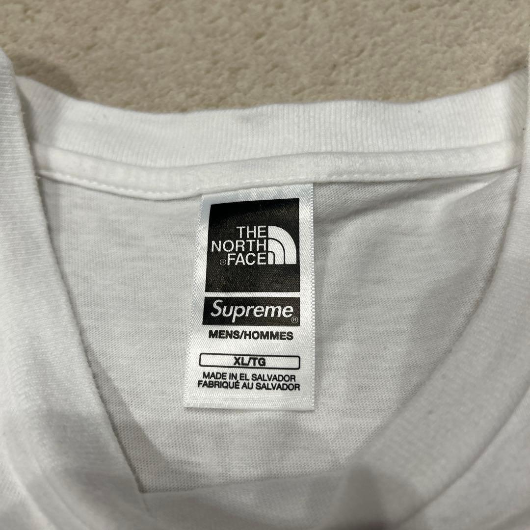 The North Face x Supreme Tシャツ XL ホワイト