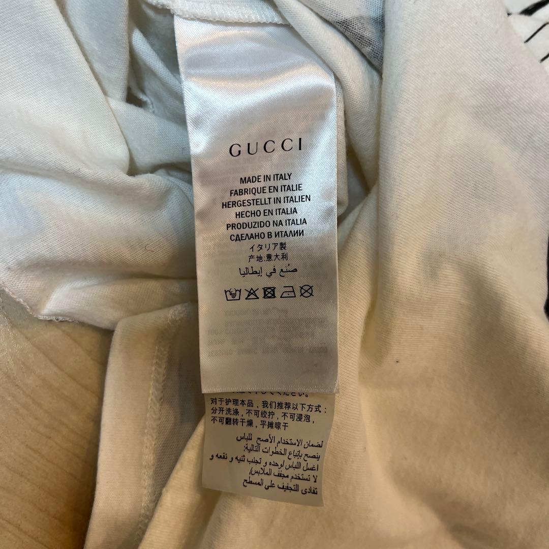 GUCCI 蛇デザイン ホワイトTシャツ