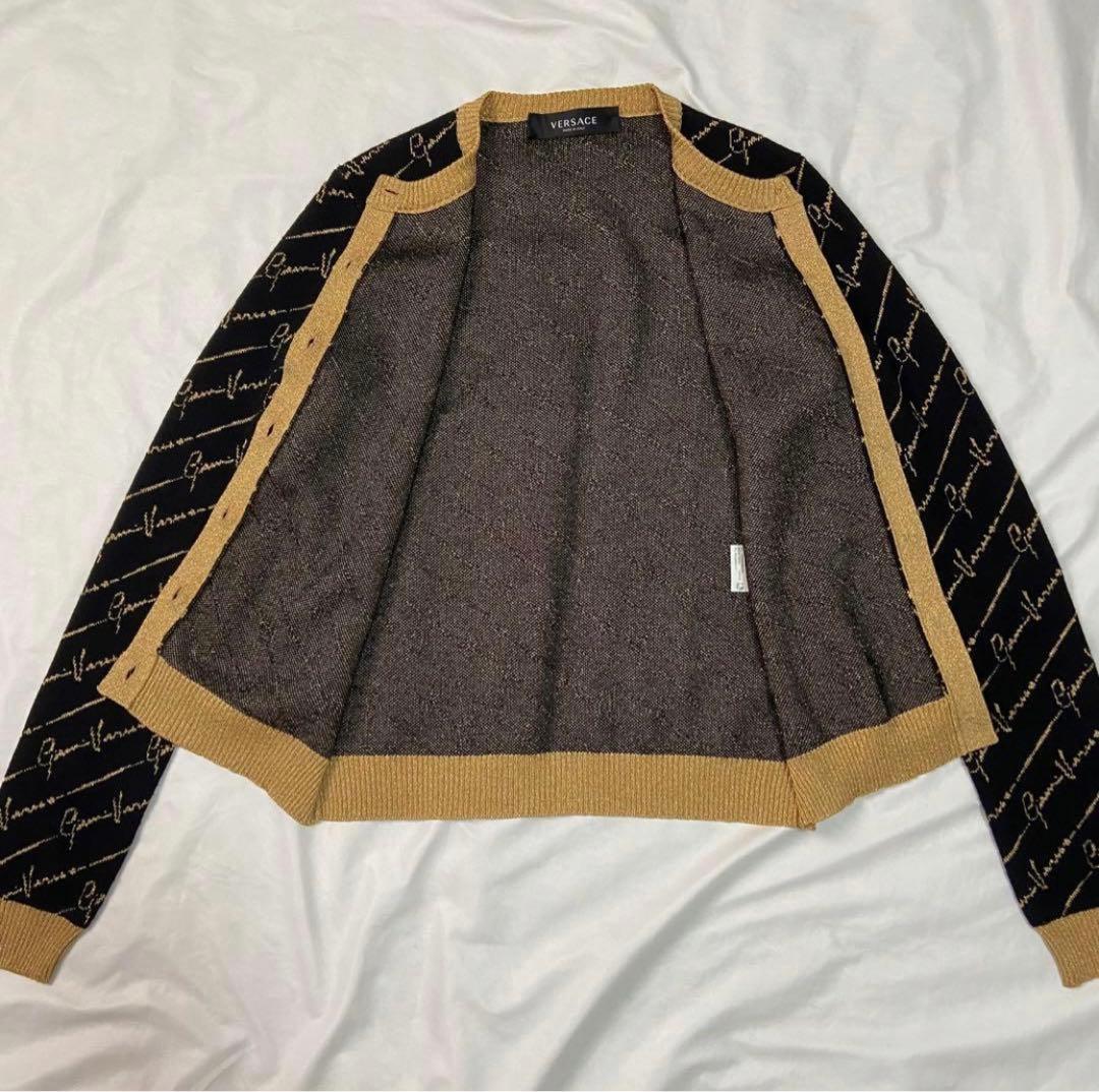 【極美品】 ヴェルサーチ VERSACE メデューサ 金ボタン カーディガン