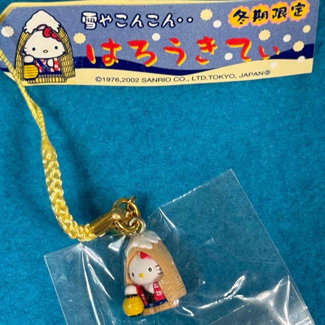 激レア☆ハローキティの根付☆冬季限定3種セット☆スノボ・スキー・雪やこんこん