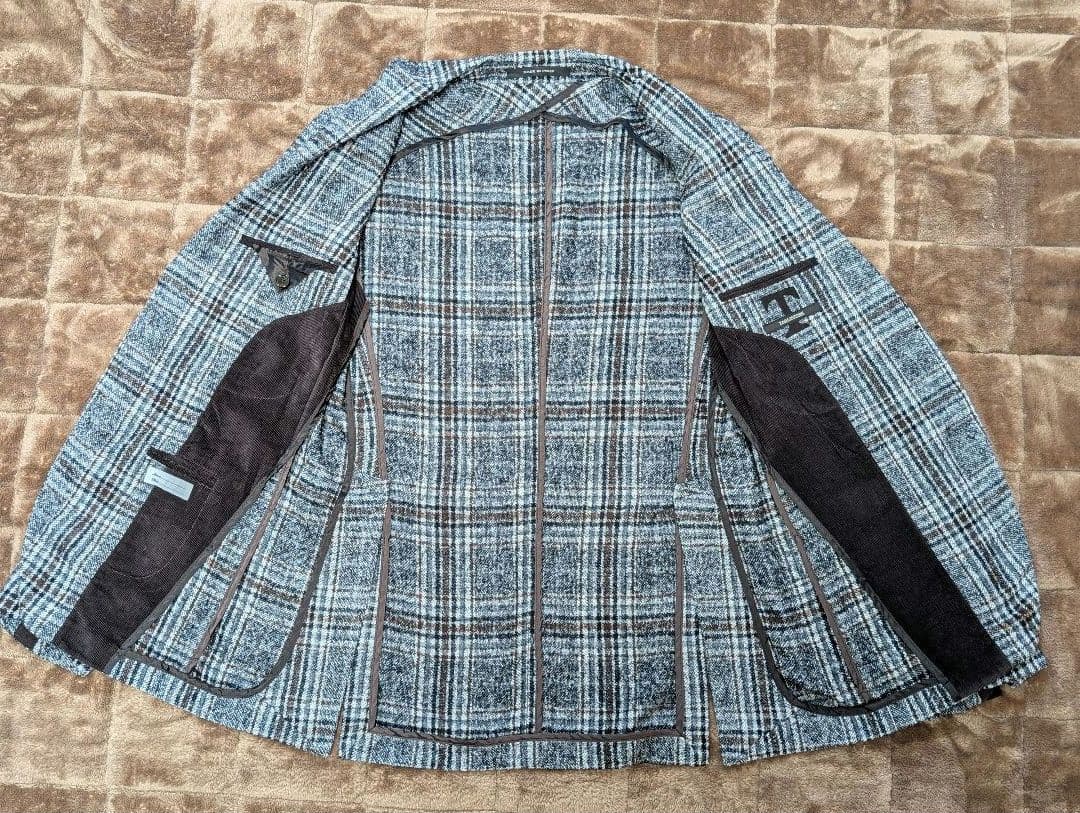 TAGLIATORE　アルパカ混チェックジャケット 46　モンテカルロ