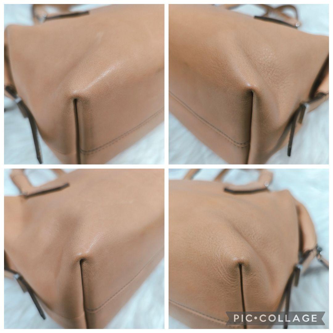 【美品】ヒロフ　フィオーレ　ミニボストンバッグ　ハンドバッグ　ナチュラル