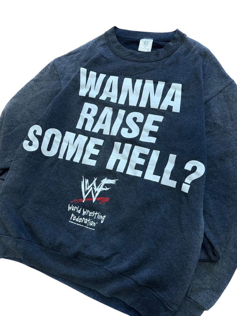 Special激フェードDELTA USA製 VINTAGE WWEプロレス L