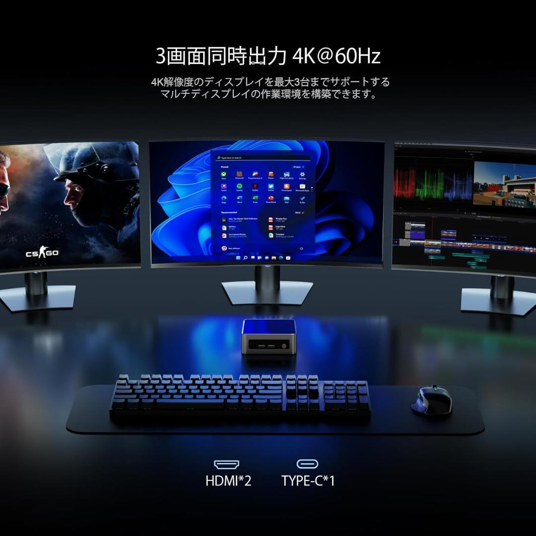 konsan　ミニPC AMD Ryzen 5 3550H
