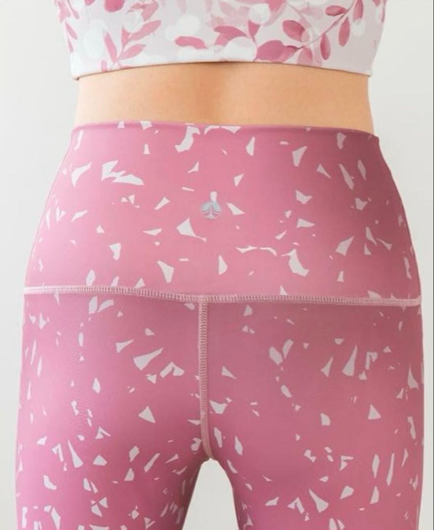 2度着用美品 リーフバッククロスブラトップ リーフパネルレギンス Sサイズセット
