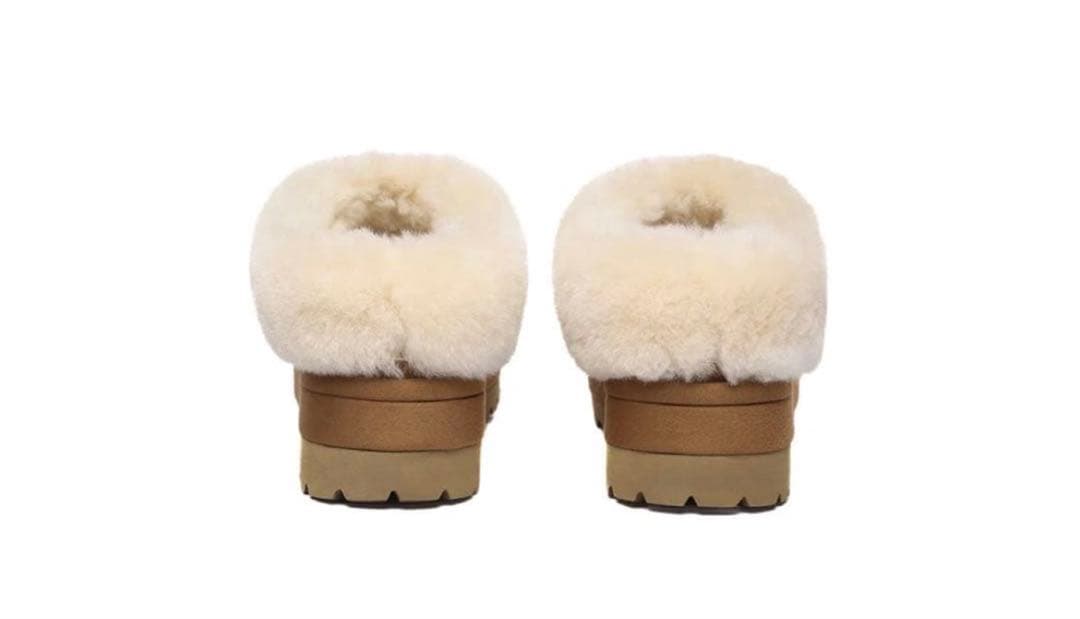 デ*読様 新品　UGG エクスプレス　ムートンブーツ　厚底　EU38 売切り
