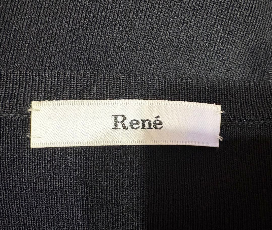 René ルネ ボレロ 黒 パールボタン