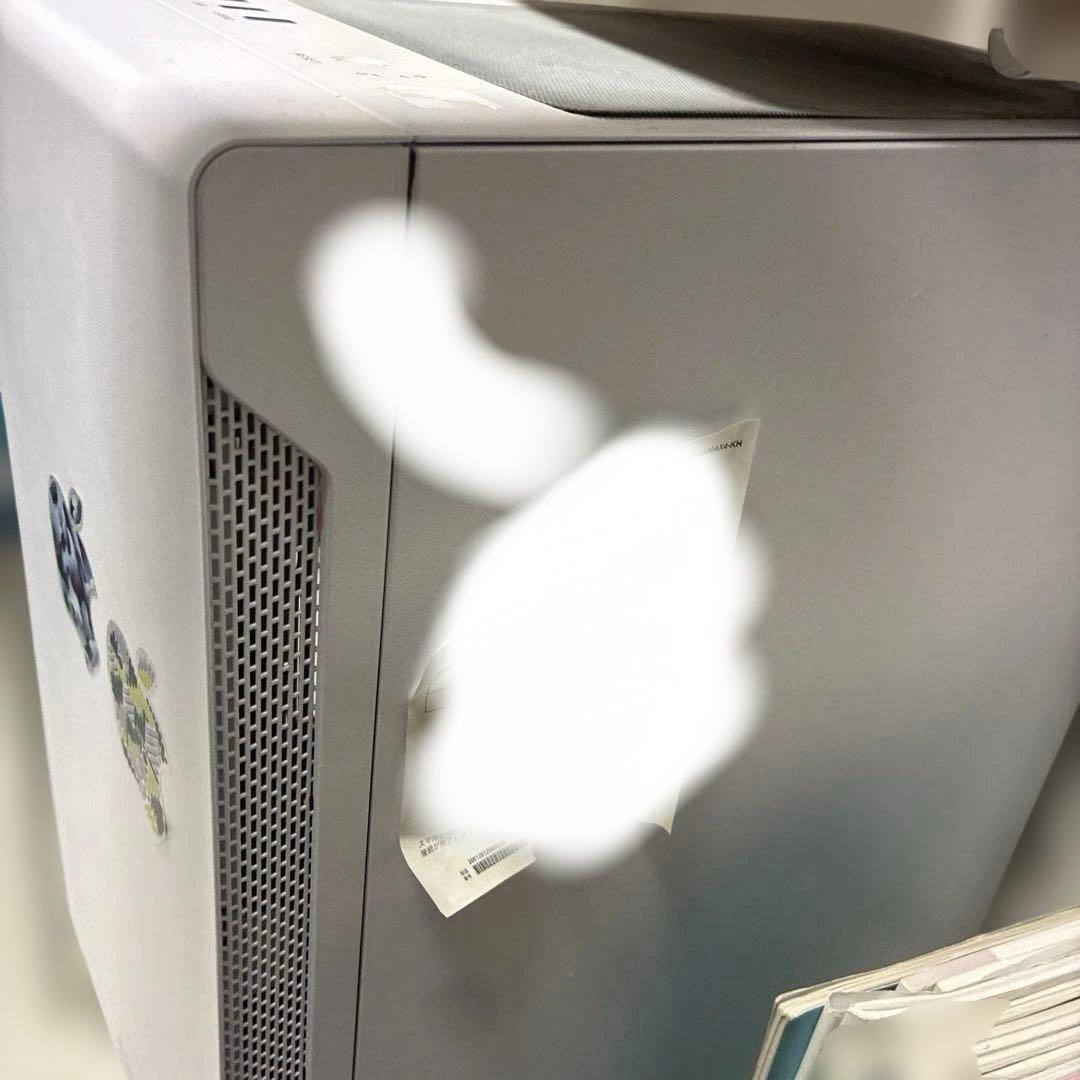 ホワイト ミニタワーPC ガラスパネルなし 簡易水冷　ledファン6機
