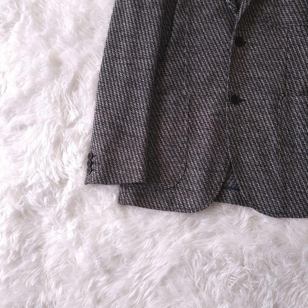 美品J.PRESSジェイプレス　ツイードジャケットMネイビー