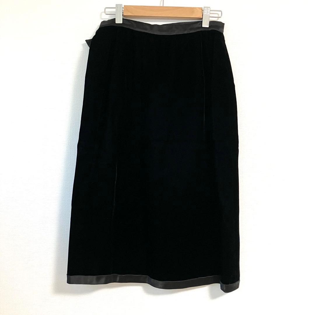 フィービー期　OLD CELINE ベルベット　ラップスカート　ベルベットリボン