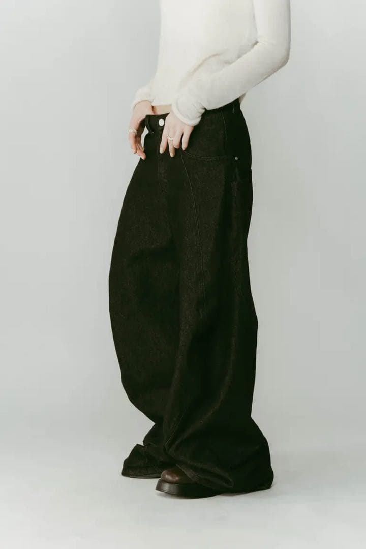 パンツ Knuth Marf tuck design denim pants