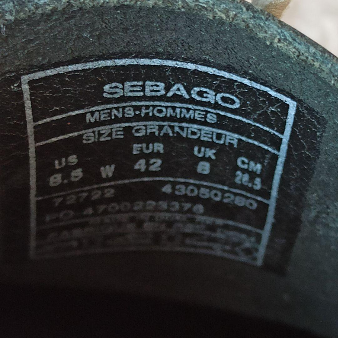極美品 SEBAGO ネイビー レザー デッキシューズ 26.5cm