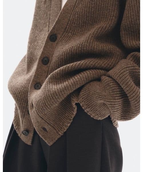 【gn】TODAYFUL Wool Ribknit Cardigan
